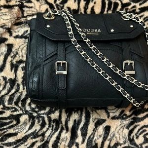 NEW Guess purse shoulder bag black and gold